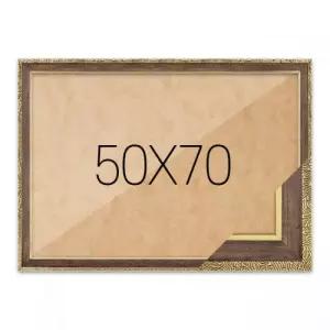 퍼즐액자 50x70 고급형 슬림 앤틱월넛