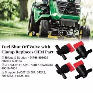 Briggs & Stratton 493960 698183 9494768 5019H 소형 엔진용 인라인 가스 연료 차단 밸브 잔디 예초기 부