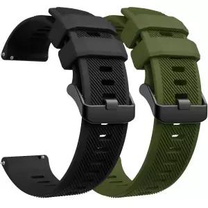 Garmin Forerunner 용 22mm 실리콘 스트랩 965 255 265 745 Venu 3 2 Vivoactive 4 팔찌 교체 액세서리 밴