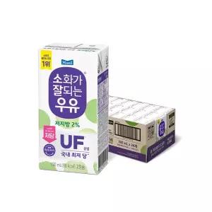 매일유업 소화가 잘되는 저지방 멸균우유 190ml 24팩