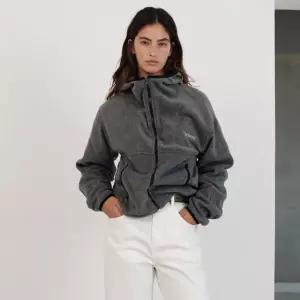 Molten Fleece Zip-Up Hoodie_Grey 여성후리스 여자후리스 플리스집업 후리스자켓 양털후리스 뽀글이자켓