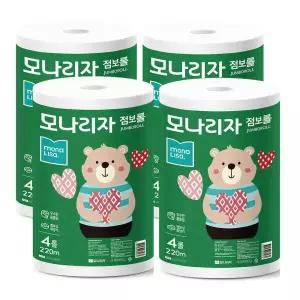 /모나리자 점보롤 화장지 2겹 220m 4롤 4팩