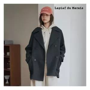 라삐아프 26FW 울블렌드 더블페이스 피코트 3787756