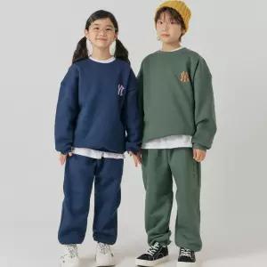 남아 여아 공용 맨투맨 조거팬츠 기모 상하복 아동 유아 주니어 성인 와이 상하 세트