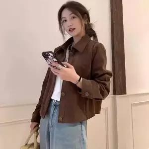 가을 여성자켓 스웨이드자켓 라이더자켓 데일리룩 숏자켓 캐주얼 점퍼 베이직 아우터