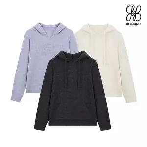 바이브리짓 여성 후드니트 디테일 풀오버 3종세트