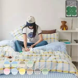 NEW 신규컬러! 먼지없는 데일리체크 간절기 차렵이불 SS/Q