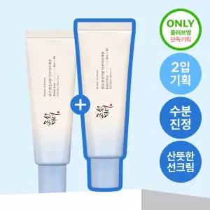 [쿨링진정/쌀알춘식이스트레스볼] 조선미녀 맑은쌀 선크림 아쿠아프레쉬 50ml 2입 기획