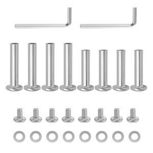 8PCS 인라인 스케이트 휠 액슬 6mm OD 육각 소켓 나사30mm 및 35mm 설치 도구 롤러 블레이드 교체 하드웨어 수리 키트