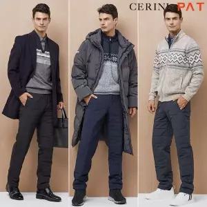CERINI by PAT [CERINI by PAT] 남성 4중보온 패딩팬츠 3종 세트 23w