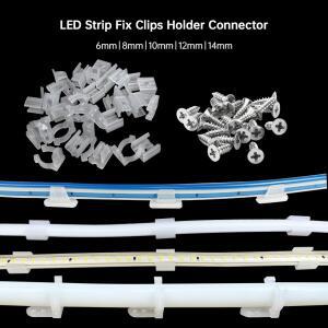 5mm 6mm 8mm 10mm LED 스트립 고정 클립 홀더 커넥터 USB 5V/12V/24V/110V/220V 네온 조명 액세서리
