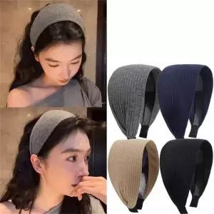골지 와이드 헤어밴드 반다나 머리띠 운동 요가 헬스 패션