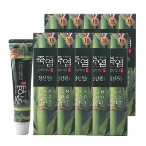 죽염竹鹽 청신원 치약 90g 10개 묶음