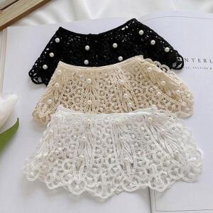 진주 레이스카라 여성 넥케이프 페이크카라 DD-13493