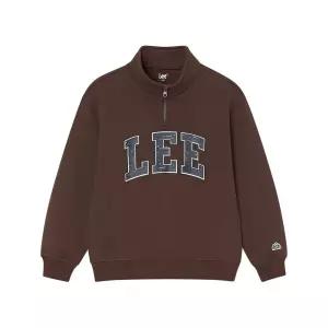 26 FW LEE 키즈 컬리지 로고 반집업 맨투맨 LK2601CR13