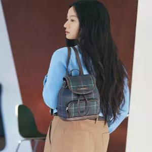 빈폴 액세서리 코어체크 PVC 미니백팩 그린 BE61D3M03M 5957890