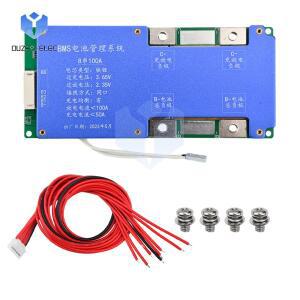 BMS 8S 100A 24V LiFePO4 배터리 보호 보드 철 인산염 LFP 충전 컨트롤러 균형 기능