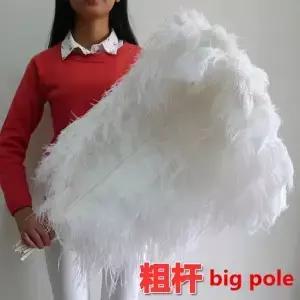 65-70cm 공예 축하 보석을위한 흰색 타조 깃털 푹신한 Diy Home Plumas