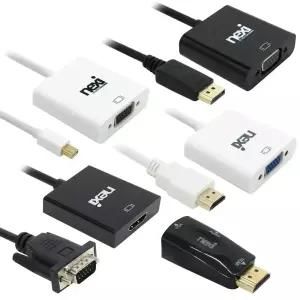 넥시 HDMI 젠더 컨버터 변환 HDMI to VGA DVI MINI MICRO DP USB RS232 닌텐도 위젠더