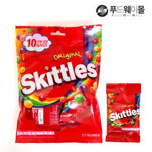 스키틀즈 오리지날 펀사이즈 15g x10봉 1팩