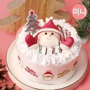 [1인용/비가열] 쌀이랑놀자 크리스마스 미니 케이크 만들기 DIY키트 어린이 요리체험 홈베이킹 요리체험키트