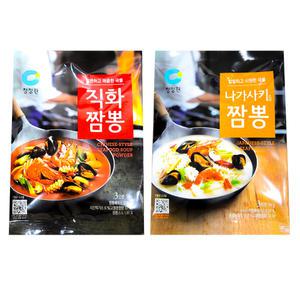 청정원 직화 얼큰 짬뽕 & 나가사끼 짬뽕 분말 96g (3인분)