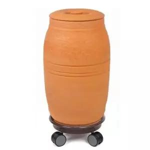 MD추천 숨쉬는 황토쌀독 20KG+받침대 세트 쌀항아리 쌀보관통 숨쉬는 쌀통 쌀보관함 항아리 황토 쌀독 쌀벌레방지 건강한 쌀