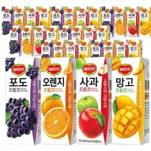 미니 과일 팩 주스 32개 혼합 음료수 포도 오렌지 사과 망고 단체 학교 회사 행사 어린이 학생