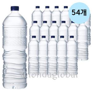 강원평창수 무라벨 여행용 생수 2L 54개
