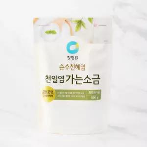 대상 청정원 신안섬 보배 천일염 가는소금 500g