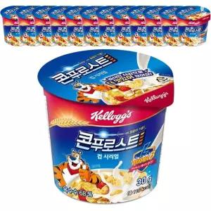 켈로그 콘푸로스트 컵 시리얼 30g x 12개입