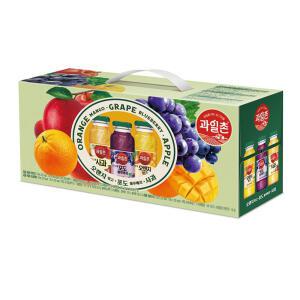 해태 과일촌 아침에 오포사 180ml x 24 병 음료선물세트 오렌지 포도 사과