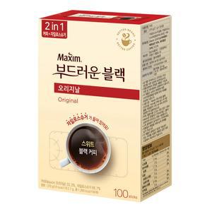 [파이브온] 맥심 부드러운 블랙 오리지날 커피믹스 100개입