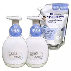 아이깨끗해 핸드워시 450mlx2 +리필600ml 힐링코튼