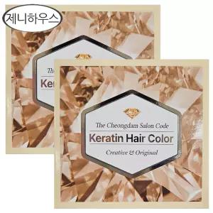 더 청담 살롱코드 케라틴 헤어 컬러 새치커버+멋내기 모카브라운 2개/염색약/무료 dj