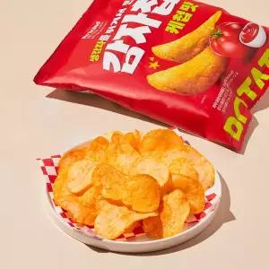 노브랜드&해태 생감자칩 케첩맛110g