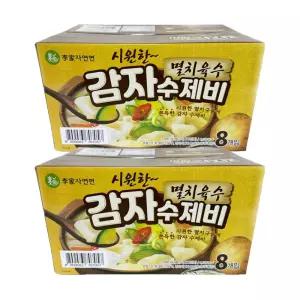 이가자연면 감자수제비 186.5g X 16개 간편한 멸치육수 수제비 코스트코