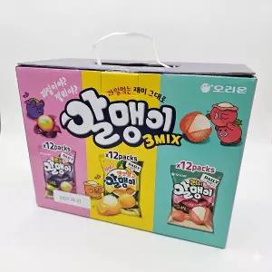 오리온 알맹이(12x3봉지)포도 코코망고 리찌 /과일 과즙젤리/어린이집/유치원/학교간식/학원간식