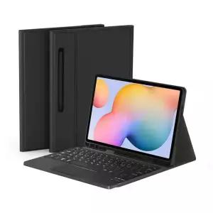 데이웍스 갤럭시탭 S6 Lite 라이트 블루투스 터치패드 키보드 북커버 케이스 S펜 수납