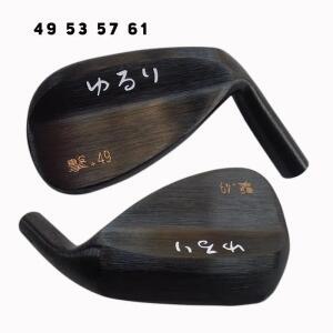YURURI 웨지 단조 탄소강 골프 웨지 세트 49 53 57 61도 골프 클럽
