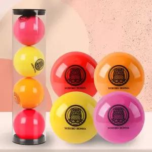 [부쿠로혼마] 3피스 협회 인증공인구 파크골프공 멀티컬러 4구 (B5FUPB03)
