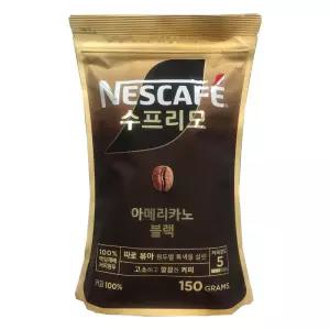 네스카페 수프리모 아메리카노 150gx3개입/아이스/간편한/리필/냉/인스턴트/다방/콤롬비아/대용량/탕비실