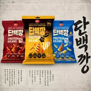 단백질 최대 26g 단백깡 닭가슴살 탕비실 간식 현미 저당 건강 과자 3종 혼합 (3개입)