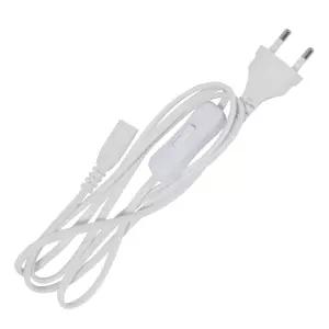 LED T5 스위치형 전원 코드선 3M 2핀 전원선 중간스위치