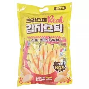 크리스피 리얼 감자스틱 360g 1개 봉지과자 초등학교 생일 학원 방과후