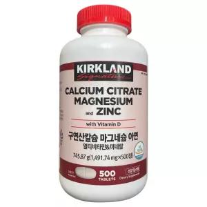 커클랜드 시그니춰 구연산칼슘 1491.74mg x 500정