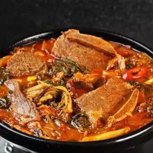 [공식판매처][정마을] 국내산 소갈비 정말 우거지갈비탕 600g 5팩, 실온보관 갈비탕