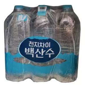농심 백산수 2L x 12개 무라벨 (최신일자)