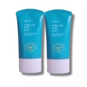[뷰티나라] 식물나라 가벼운 수분 선 젤 선크림 60ml 2개