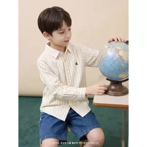 [BEANPOLE KIDS] 클래식 멀티 스트라이프 셔츠  옐로우 (BI6864U03E)
